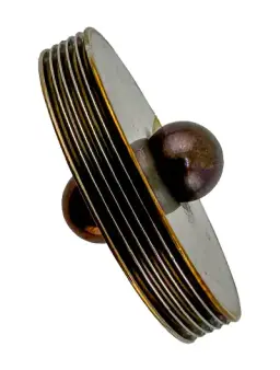 Edge welded metal bellows capsule showing precision manufacturing detail